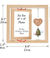 Pet Memorial Photo Frame ,wind Chimes,wooden Heart Tag