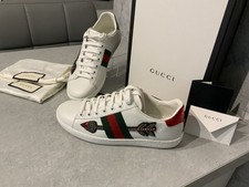 GUCCI TRAINERS ACE LADIES LOW TOP ARROW CRYSTALS SIZE  UK 2 / EUR 35  / BAG- BOX