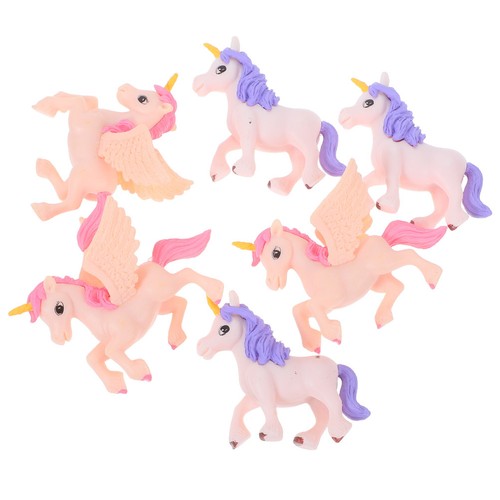 Pcs mini unicorn statues - pcs,