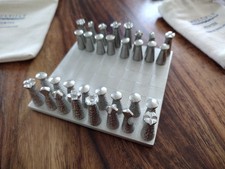 Pewter Miniature Chess Set from Multiply mini collectable boxed