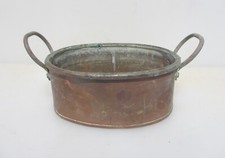 Antique copper jam pan fish - antique,