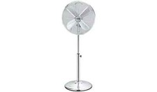 Challenge 16" Oscillating Pedestal Fan Floor Standing 3 Speed - Chrome 5784527 R