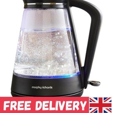 1.7L Glass Kettle with Blue