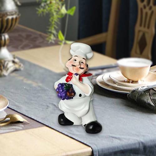 Resin chef figurine table - resin,