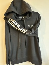 Replay Black Hoodie with Logo