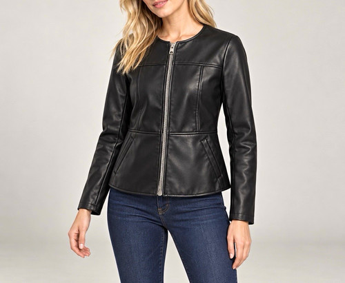 Zara women black faux - black,