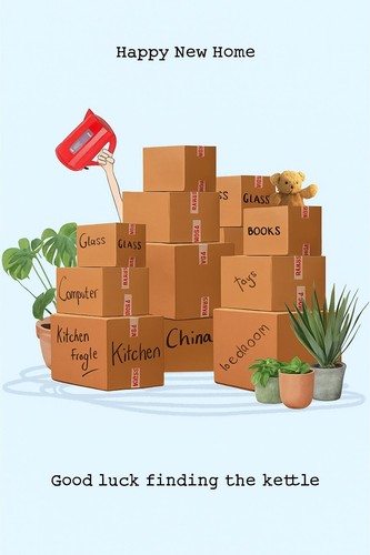 Funny new home card rosie - home,