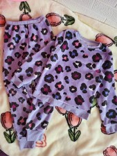 Tu Girls Fleece Pyjama Set