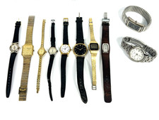 Job lot of ten wrist watches men women