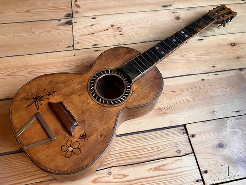 Antique german parlor guitar - antique,