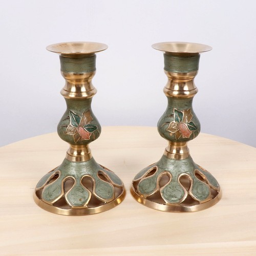 Pair vintage brass - pair,