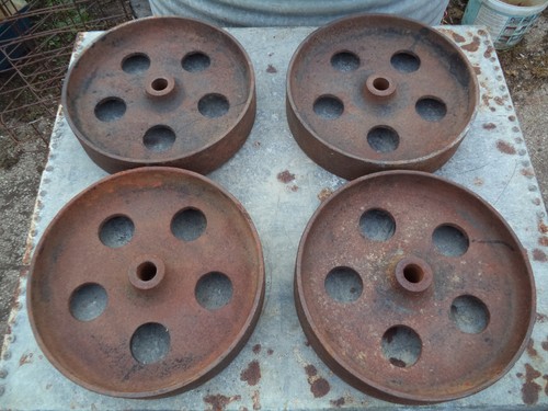 Cast iron wheels - wheels, stationary