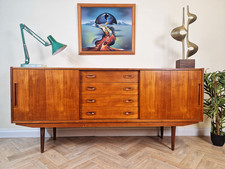 Clausen & Son Vintage Danish 1960s Mid Century Teak Sideboard Buffet Credenza