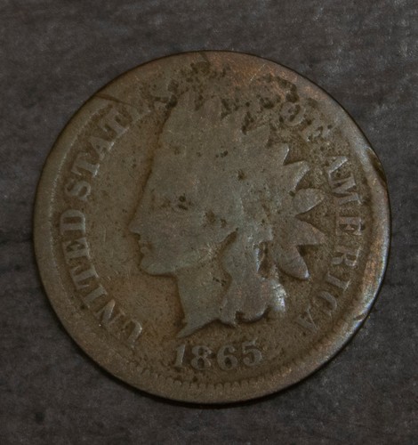1865 indian cent - 1865,