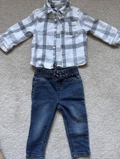 Boys 9-12 Months Clothing Set Shirt &jeans 2 Piece