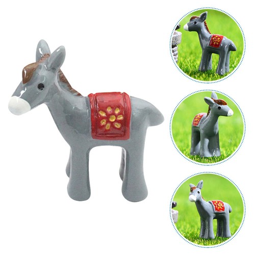 Pcs miniature donkey figures - pcs,