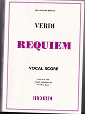 Verdi Requiem Vocal Score with ChoraLine Rehearsal CD Alto