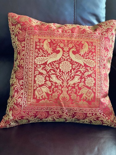 Red pillow cover - red,