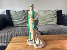 Beautiful Coalport Roaring Twenties Figurine 'Eve' Resin 29 cm Rare Collectible