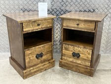 Laura Ashley PAIR of Garrat Side tables - Bedside Tables Chestnut Finish ? Avai