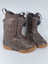 DC Men Leather Snowboard Boots BOA system , Brown Size UK 8 - Read Description