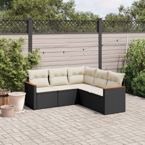 Garden sofa set black cream - garden,