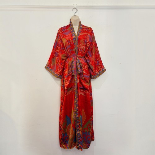 Recycled sari silk long - sari,