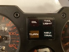 Gauge Instrument Cluster White