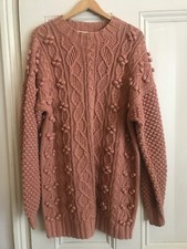 Next - Stylish Textured Ramie/Cotton Jumper / Short Dress - Size M/L - VGC