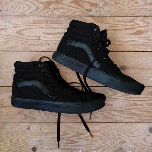Vans sk8 black size - vans, uk
