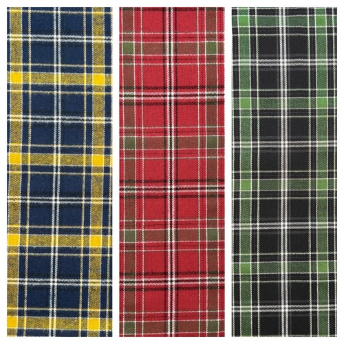 Brushed tartan cotton - cotton, fabric