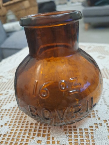 Vintage bovril 16oz glass - 16oz,