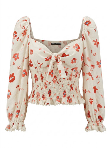 Zara floral off shoulder - floral, off-shoulder