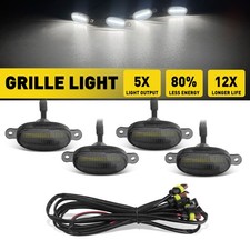 4X For Ford Transit Custom 4x4 truck Front Grille LED Marker Lights DRL White