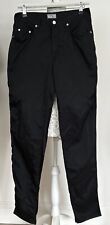 Ladies Vintage Versace Classic V2 Black Satin Trousers Pants Jeans EU 32 1990s