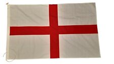 England St George Cross Hand Stitched Flag with Rope & Toggle 3ft x 2ft