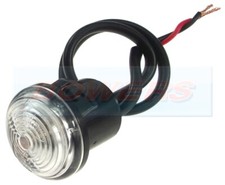 Jokon PL30 LED White Round Front Marker Light Lamp For Hymer Eriba Nova Caravan