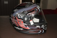 KBC motorbike helmet size S 55 - 56 with protective carry bag