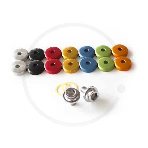 Crank bolts with coloured dust - crank,