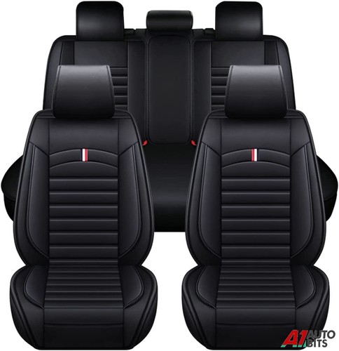Full black leather - full, set