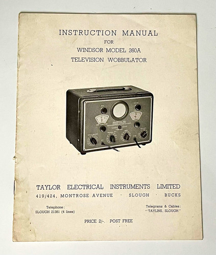 Taylor windsor model 260a - taylor,