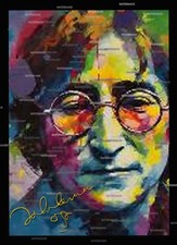 John Lennon art a4 print