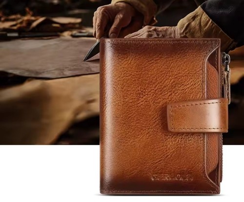 Mens designer leather - leather, wallet