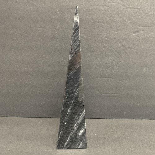 Marble obelisk black gray - marble,