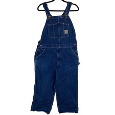 Carhartt Blue Denim Work Bib