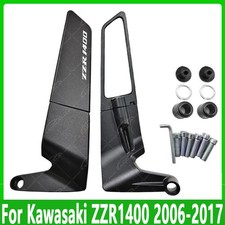 Mirrors Wing Adjustable Rotating Rearview Mirror For Kawasaki ZZR1400 2006-2017