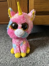 CUTE 6” TY PINK UNICORN WITH