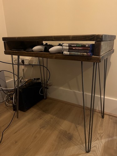 Reclaimed pine wood desk - pine, and
