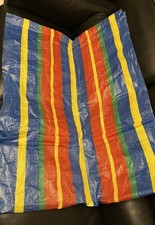 Multicoloured beach or camping windbreak plastic material only  230cmx90cm