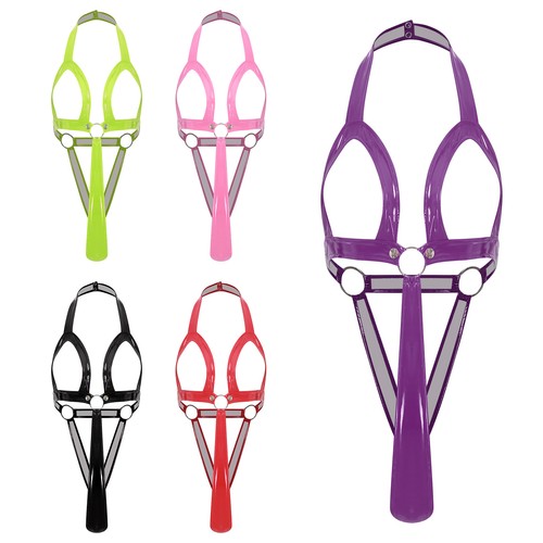 Women pvc leather wet look - leather,